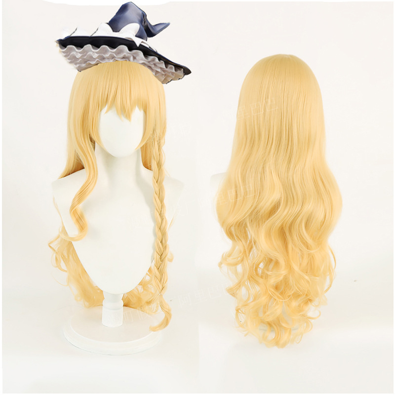 Anime Cosplay Long Hair - TouHou Project Kirisame Marisa parrucca Cosplay