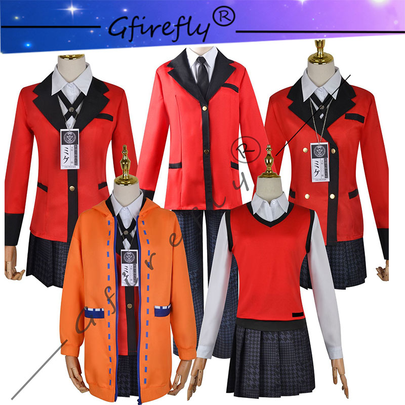 Anime Cosplay Yumeko - Costume Cosplay Kakegurui Jyabami Yumeko Momobami