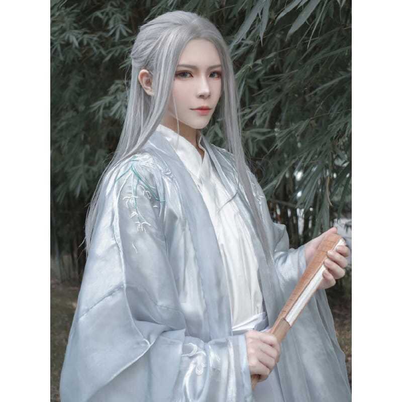 Anime Cosplay Long Hair - Parrucche da Uomo Hanfu per Cosplay