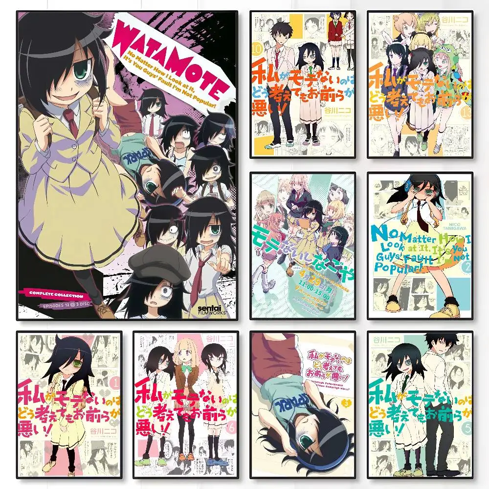 Anime Cosplay Wallpaper - Anime W-Watamote Kuroki Tomoko Poster Adesivo