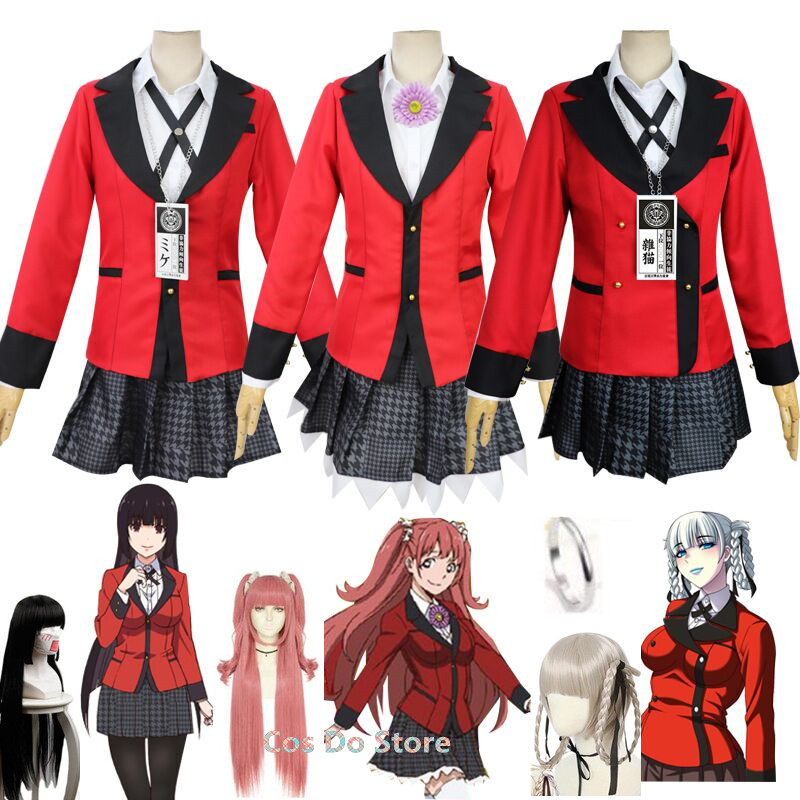 Anime Cosplay Yumeko - Anime Kakegurui Yumeko costumi Kirari Momobami