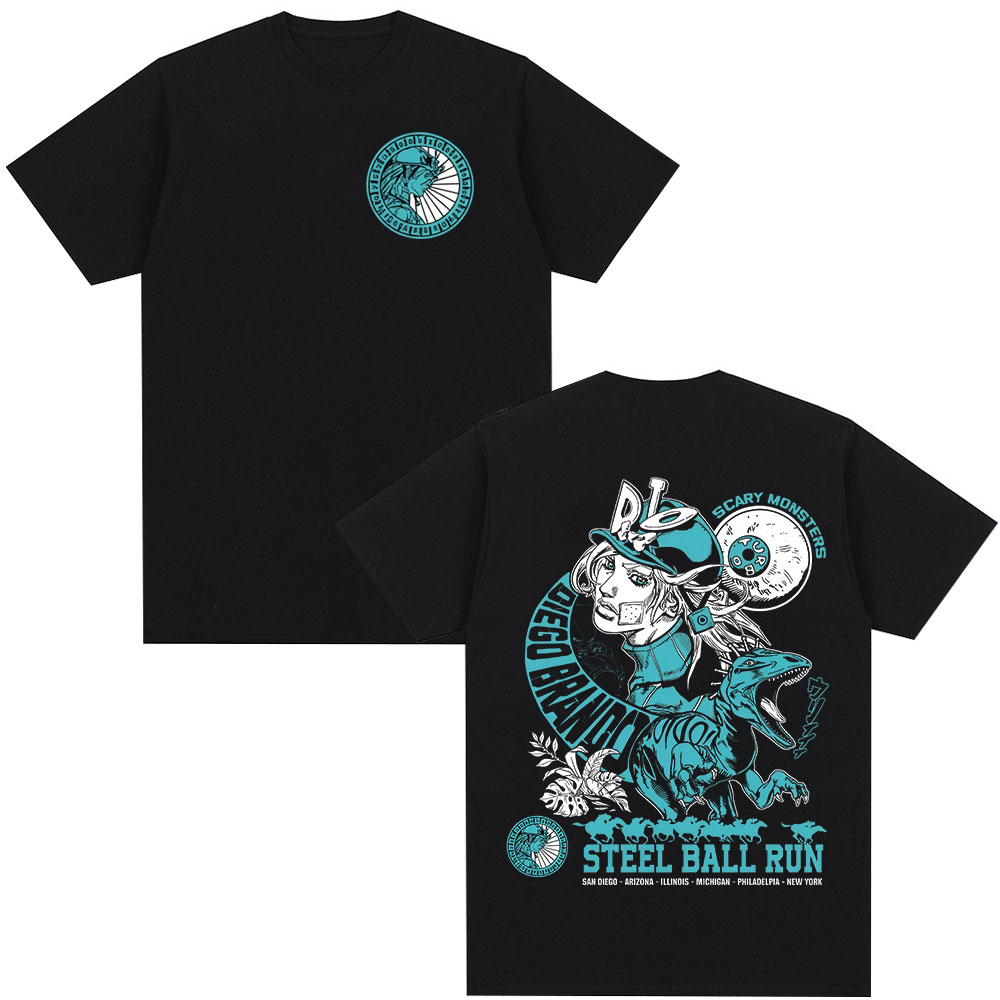 Jojo Bizarre Hat - Anime Jojo Bizarre Adventure T-shirt STEEL