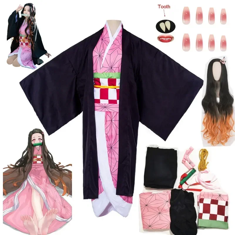 Anime Cosplay Kawaii - Kamado Nezuko Anime Costume Cosplay, Kimono,