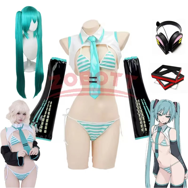 Anime Cosplay Bikini - Costume Cosplay Anime Miku, Tuta Formula