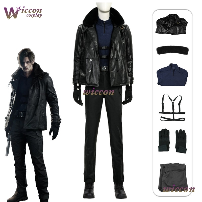 Anime Cosplay Female - Costume Cosplay Leon·S·Kennedy di Resident Evil,