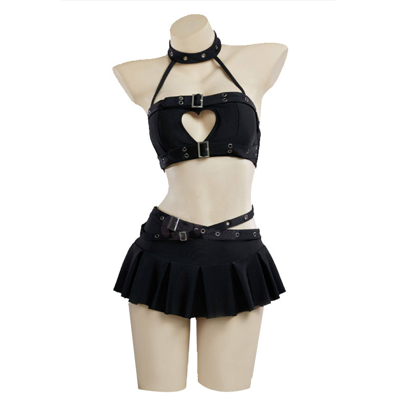 Anime Cosplay Bikini - Costume da bagno gotico punk a