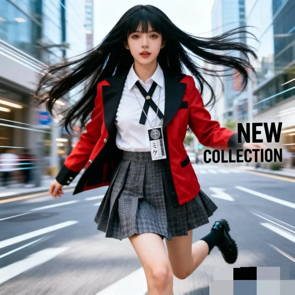 Anime Cosplay Yumeko - Costume Cosplay Anime Kakegurui Jabami Yumeko,