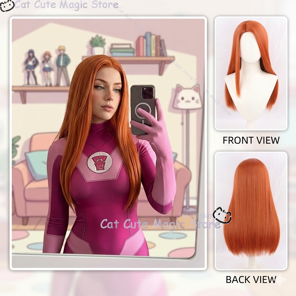 Anime Cosplay Long Hair - Samantha Eve Wilkins Atom Eve Costume