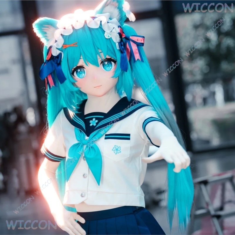 Anime Cosplay Diy - Kigurumi Maschera per il viso femminile