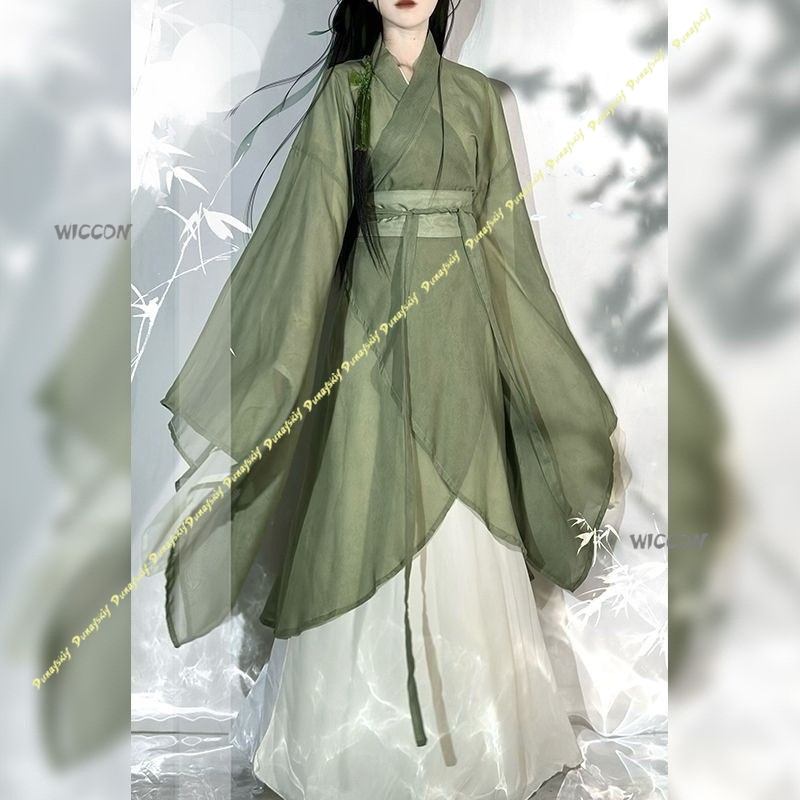 Costume cosplay cinese Hanfu a - Anime Cosplay Girl With Black Hair recensione e prezzo