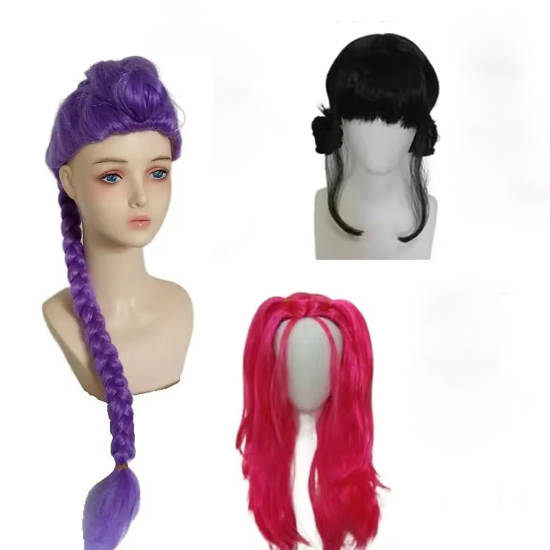 Parrucca Sintetica Lunga Viola - Anime Cosplay Girl With Black Hair recensione e prezzo