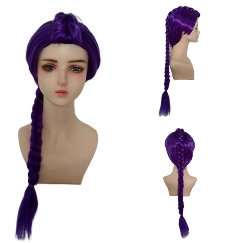 Parrucca Sintetica Lunga Viola - Anime Cosplay Girl With Black Hair recensione e prezzo