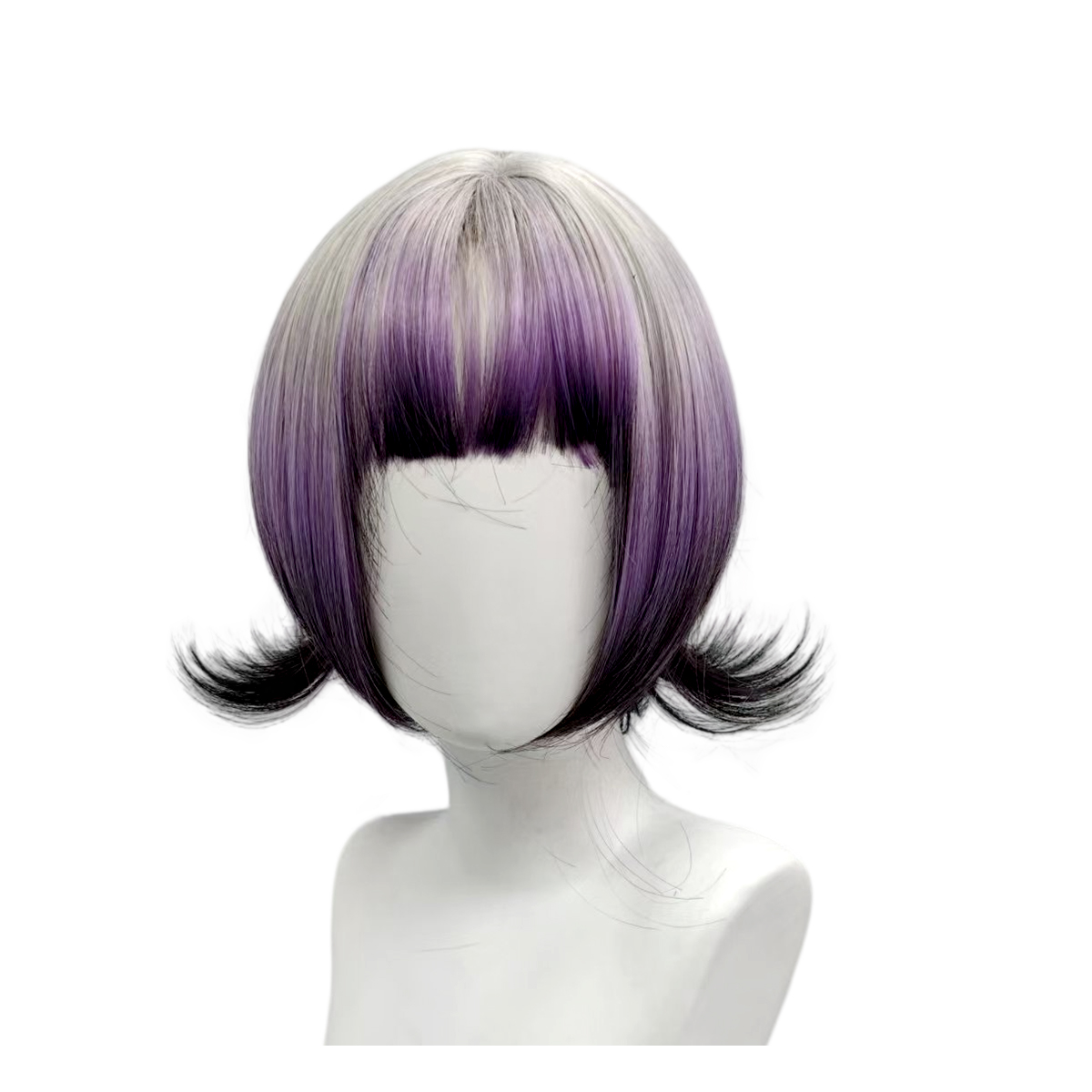 Parrucca Bob Ombré Grigio Viol - Anime Cosplay Girl With Black Hair recensione e prezzo