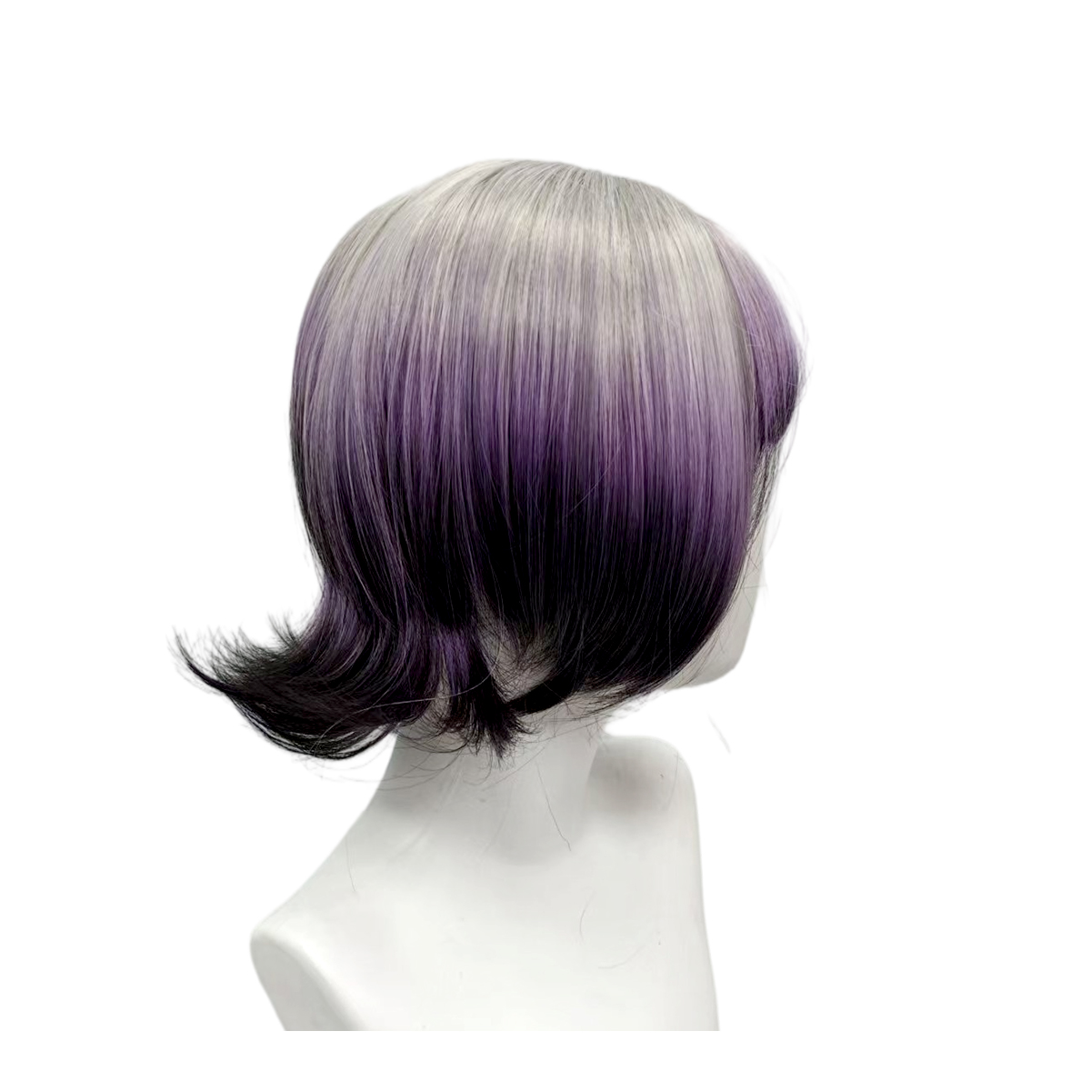 Parrucca Bob Ombré Grigio Viol - Anime Cosplay Girl With Black Hair recensione e prezzo