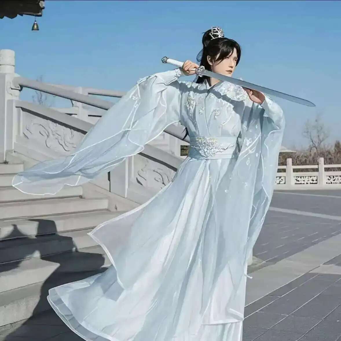 Costume cosplay bianco ricamat - Anime Cosplay Dress For Women recensione e prezzo